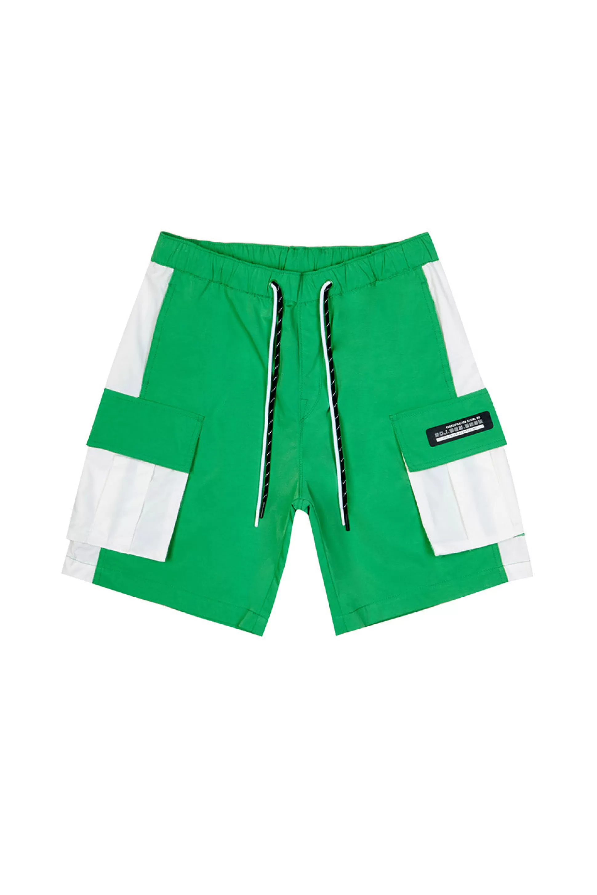 Smoke Rise Colorblock Utility Windbreaker Shorts Green Grass Online