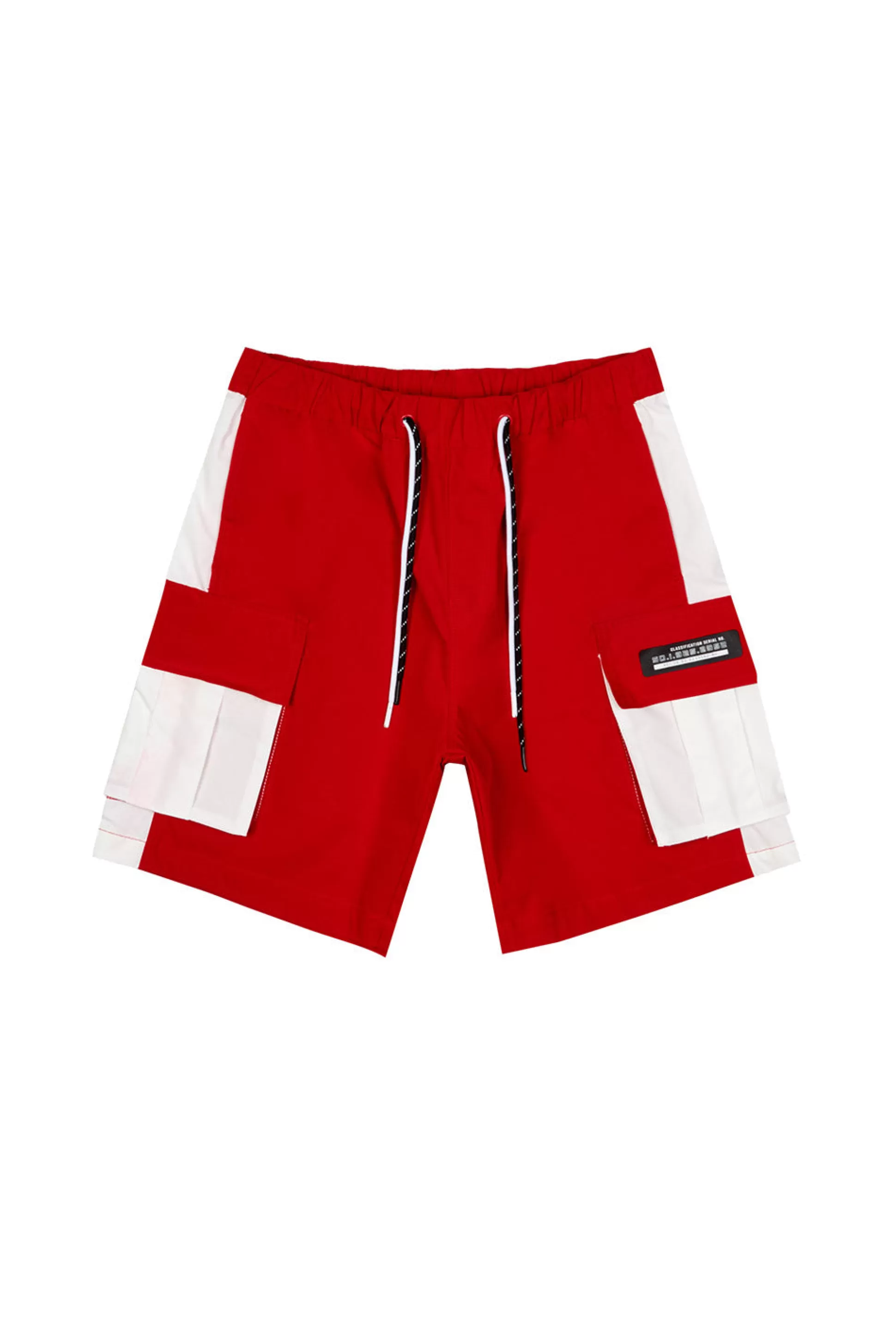Smoke Rise Colorblock Utility Windbreaker Shorts Red Best