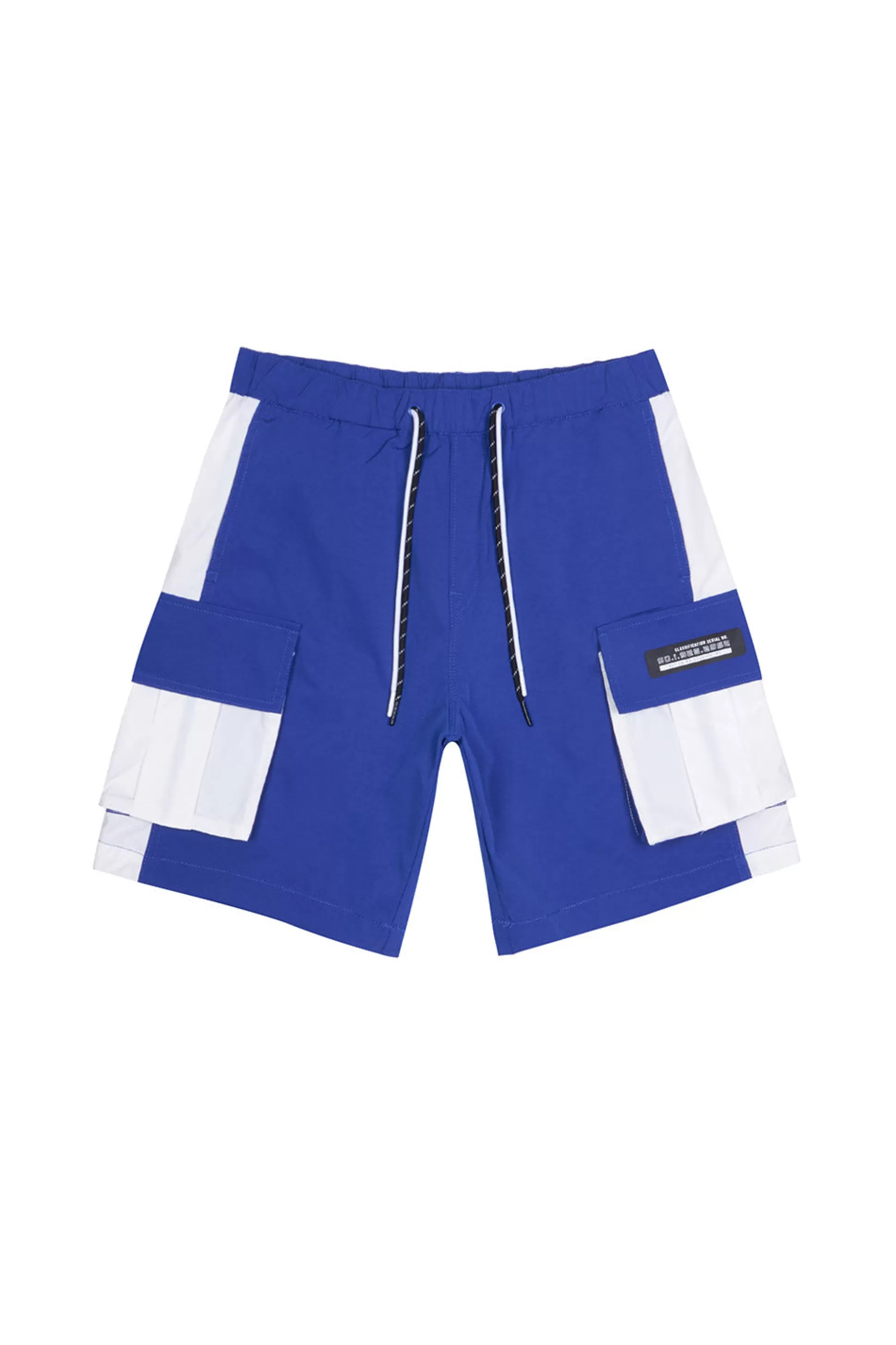 Smoke Rise Colorblock Utility Windbreaker Shorts Royal Cheap