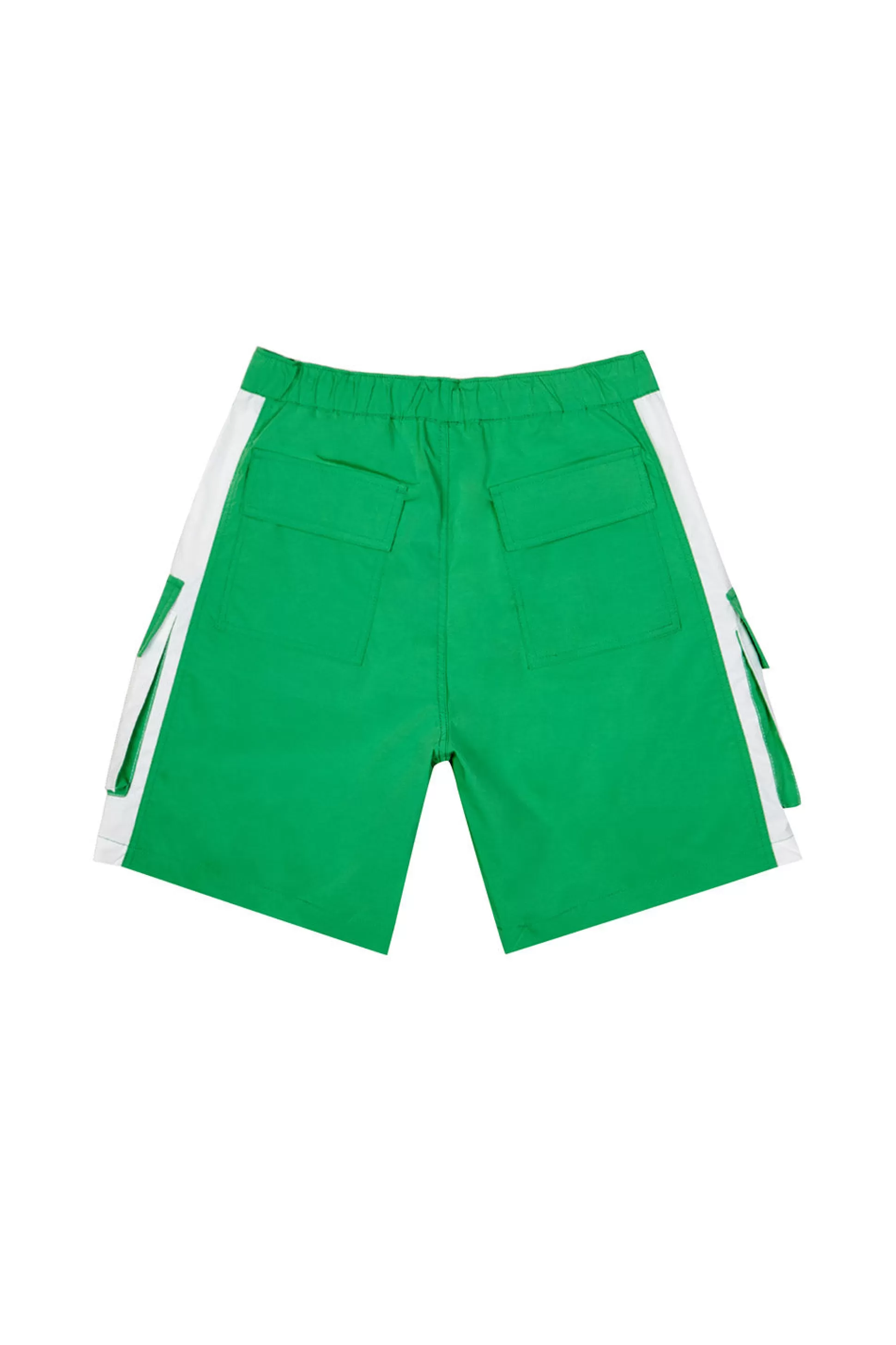 Smoke Rise Colorblock Utility Windbreaker Shorts Green Grass Online