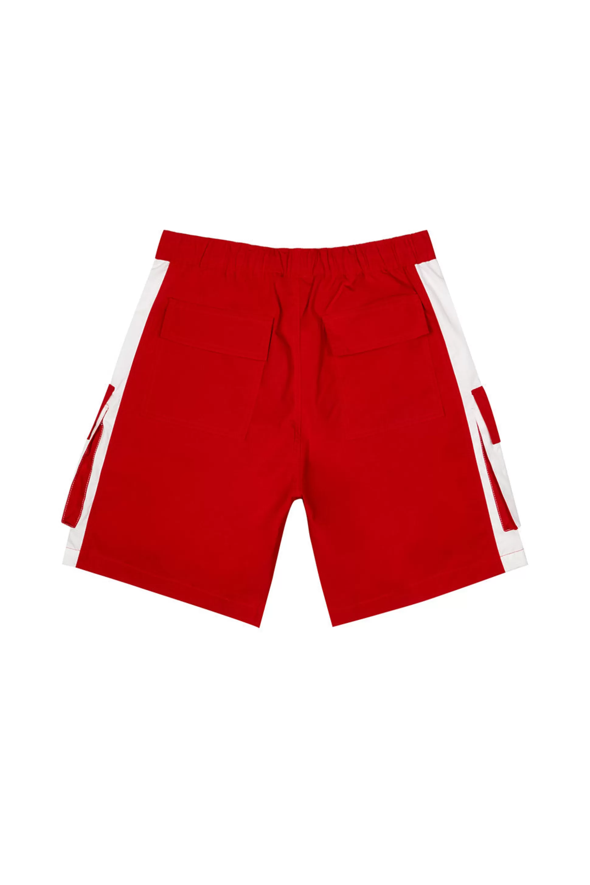 Smoke Rise Colorblock Utility Windbreaker Shorts Red Best