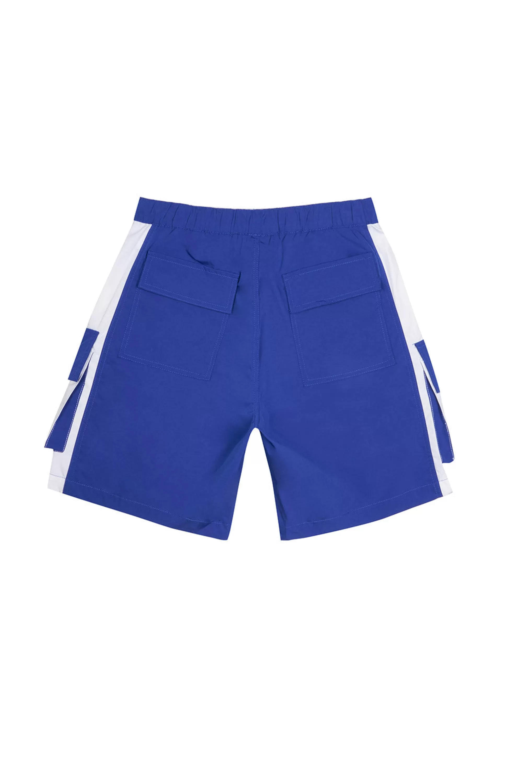 Smoke Rise Colorblock Utility Windbreaker Shorts Royal Cheap